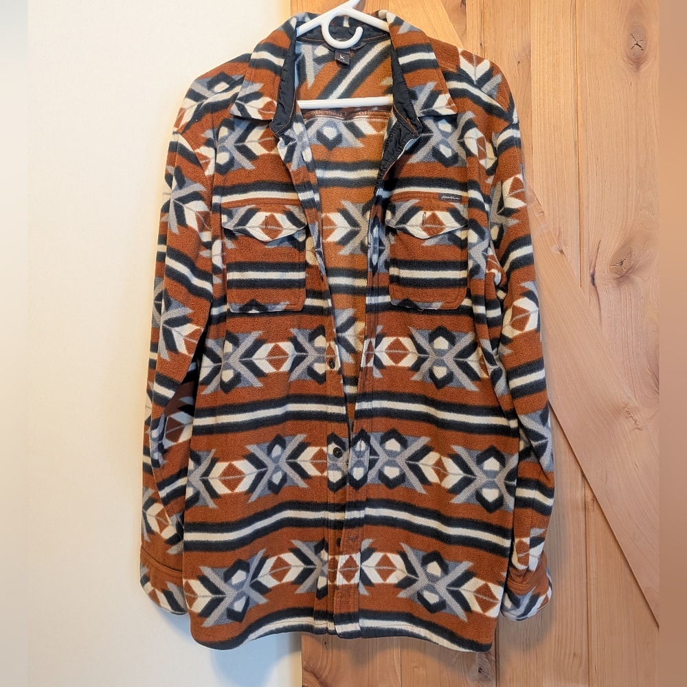 Women's Patterned Jacket - Brown and Black